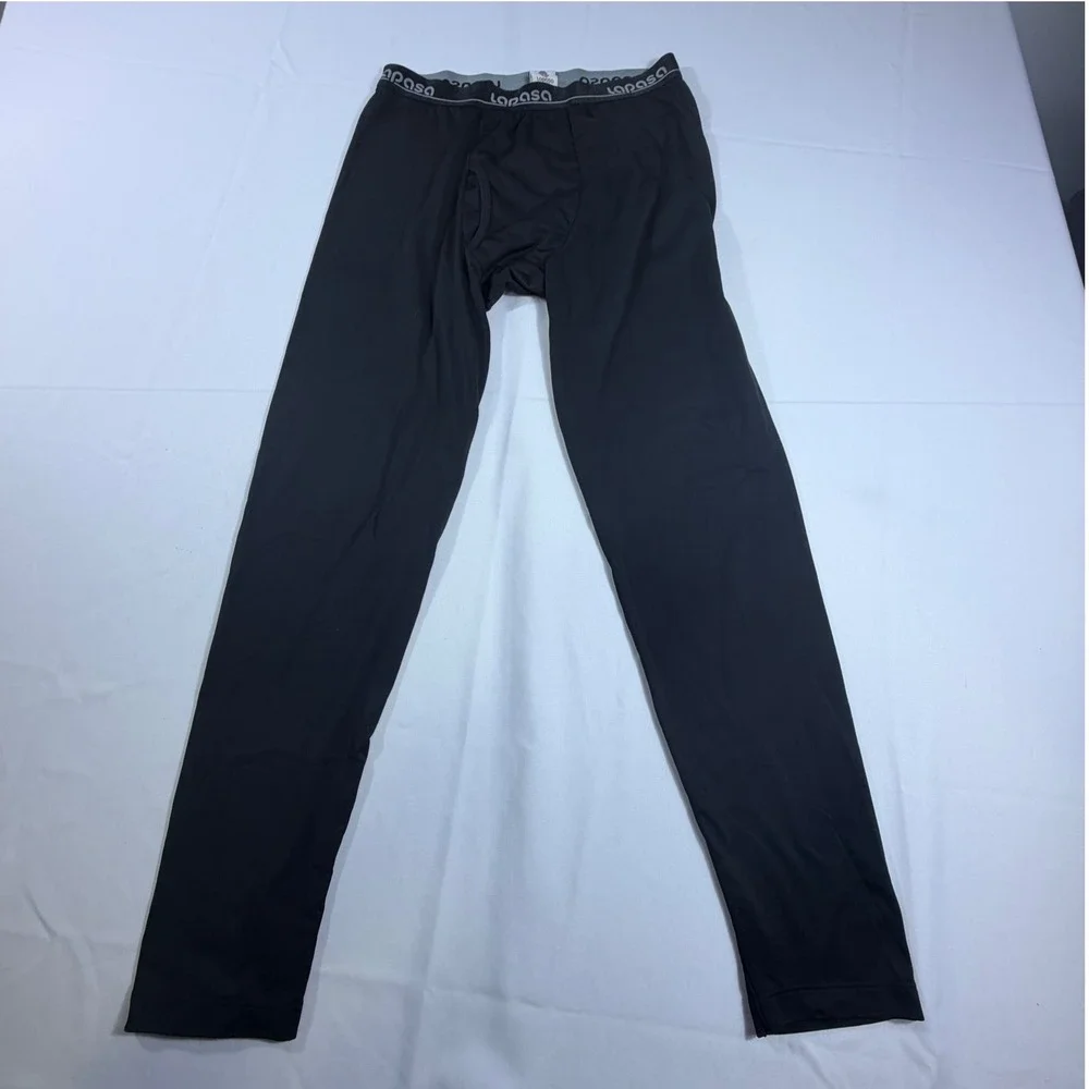 Lapasa‎ Mens Thermal Underwear Pants Black Base Layer Long Johns Size Large L